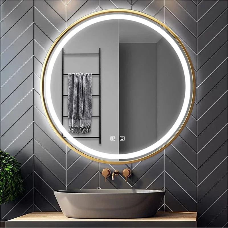 Home Living Bathroom Vanity - 60/70/80 cm LED Smart Gold Rahmen