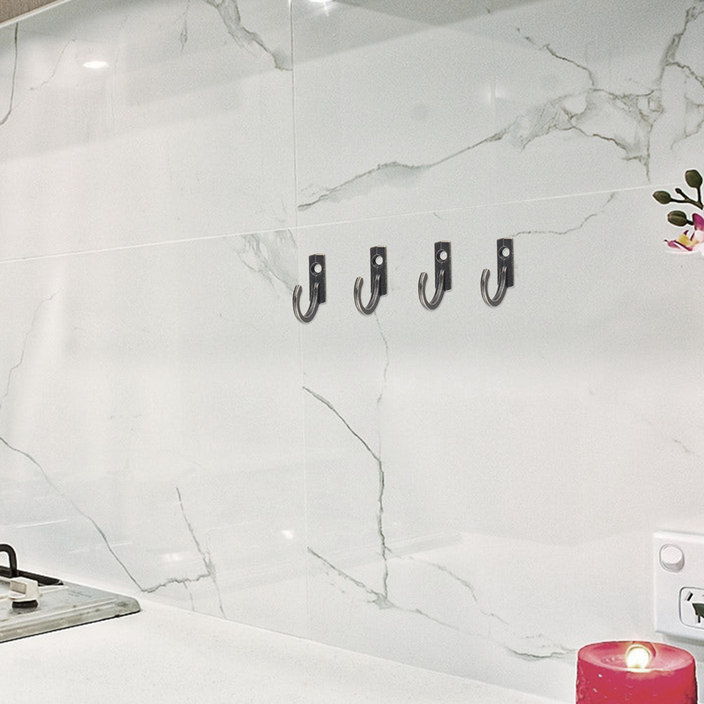 Home Bathroom Design Simple - 20 Stück robuste Metall-Wandhaken, einfaches Design,