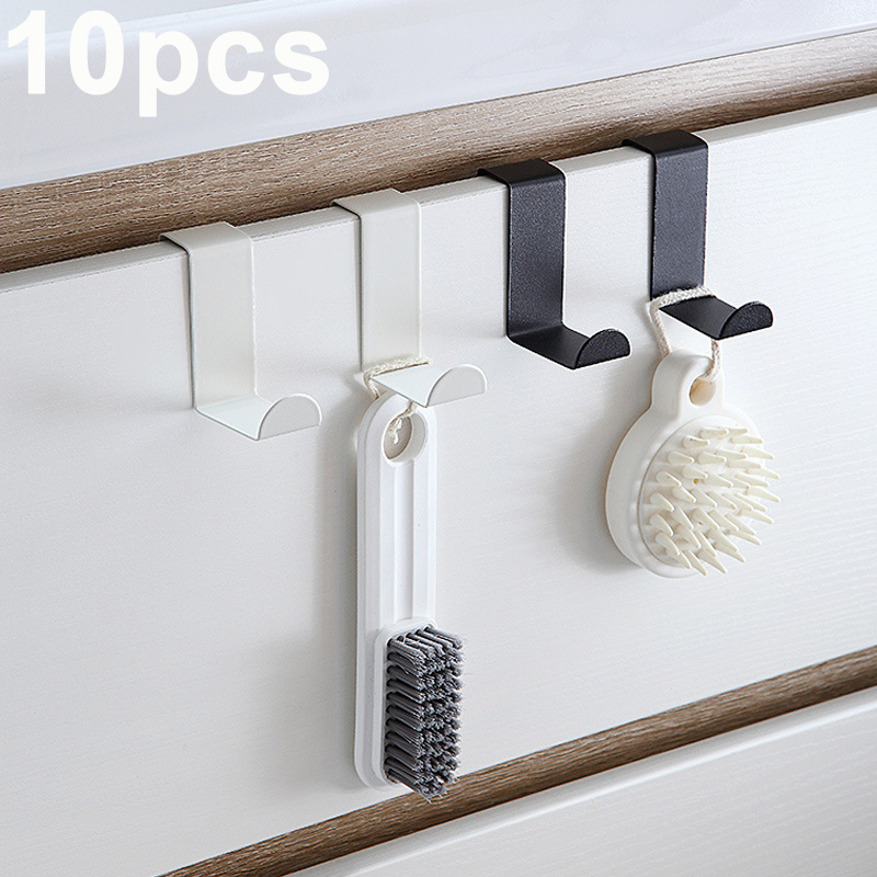 Tiny Home Bathroom Kit - Z-förmiger Badezimmerschrank-Türhaken, Edelstahl-Tür-Rückaufhänger, Schlüsselanhänger, Kleiderhaken, Zuhause,