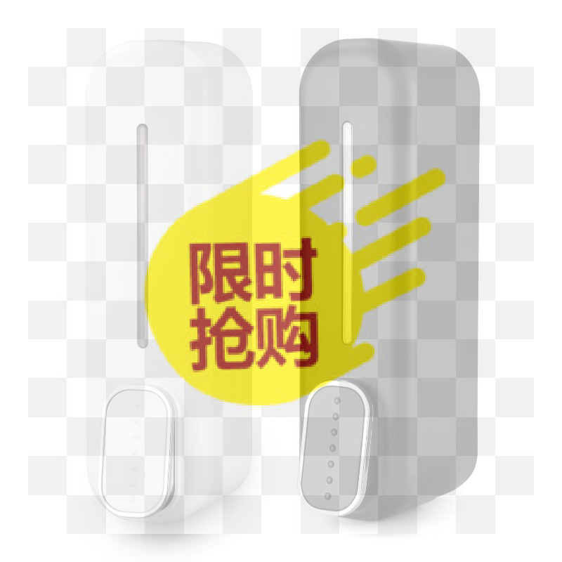 Home Bathroom Wall Soap Dispenser - Manuelle Presse ABS Wandmontierter Seifen- und