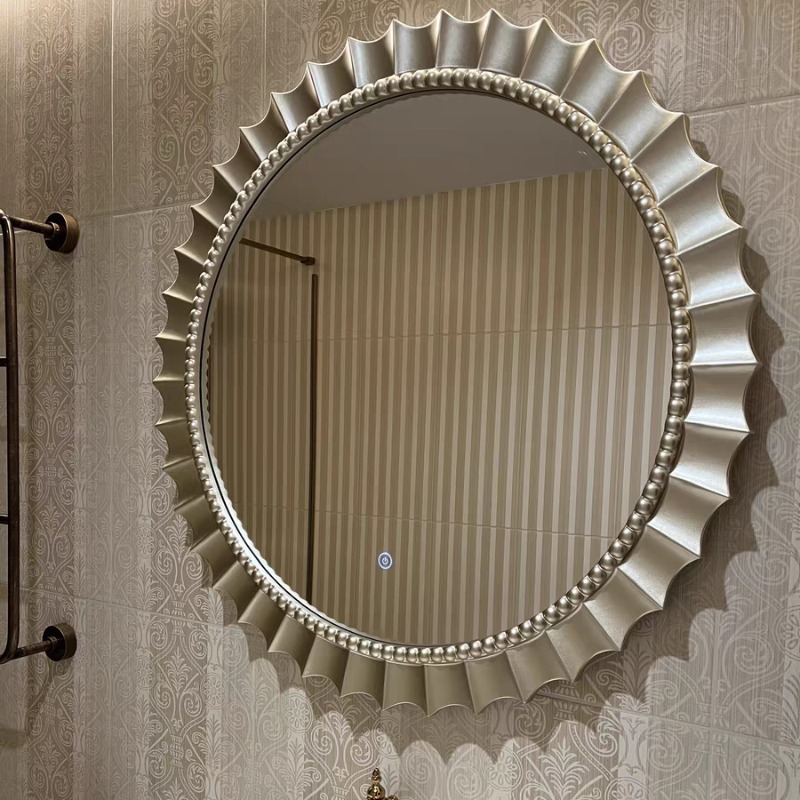 Home Living Bathroom Vanity - Nordischer Badezimmerspiegel Wohnzimmer Moderner Schminkspiegel Mädchen-Dekoration