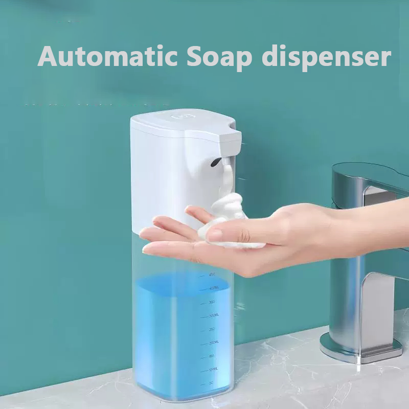 Home Bathroom Wall Soap Dispenser - Intelligenter Induktions-Schaumspender, Wandmontierter Automatischer Berührungsloser Seifengel-Spender