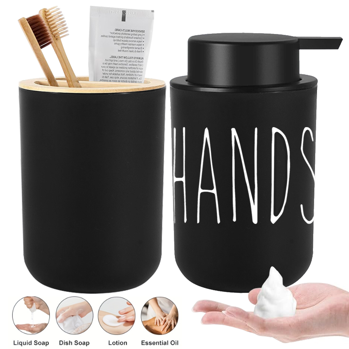 Home Bathroom Soap Dispenser - Handseifenschaumbereiter, Schaumseifenspender für Badezimmer und Küche,