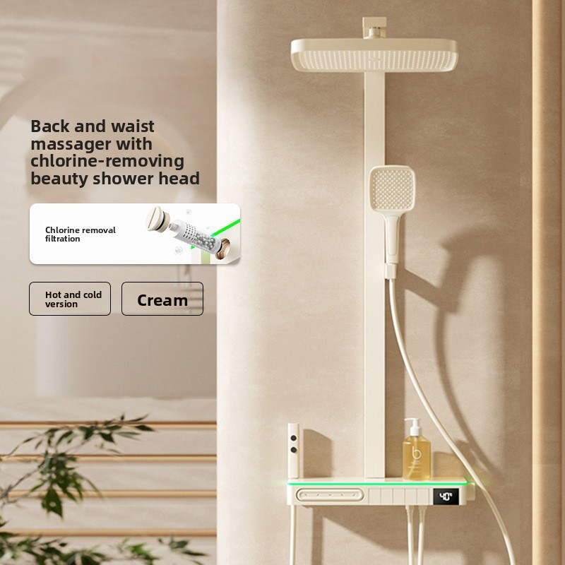 Home Bathroom Shower - Intelligentes Digital-Display, dechlorierendes, hautpflegendes Duschset aus