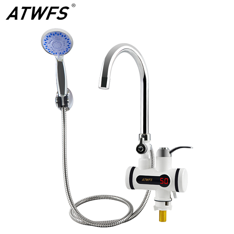 Home Bathroom Water Heater - ATWFS 3000 W Durchlauferhitzer, Wasserhahn, Dusche,
