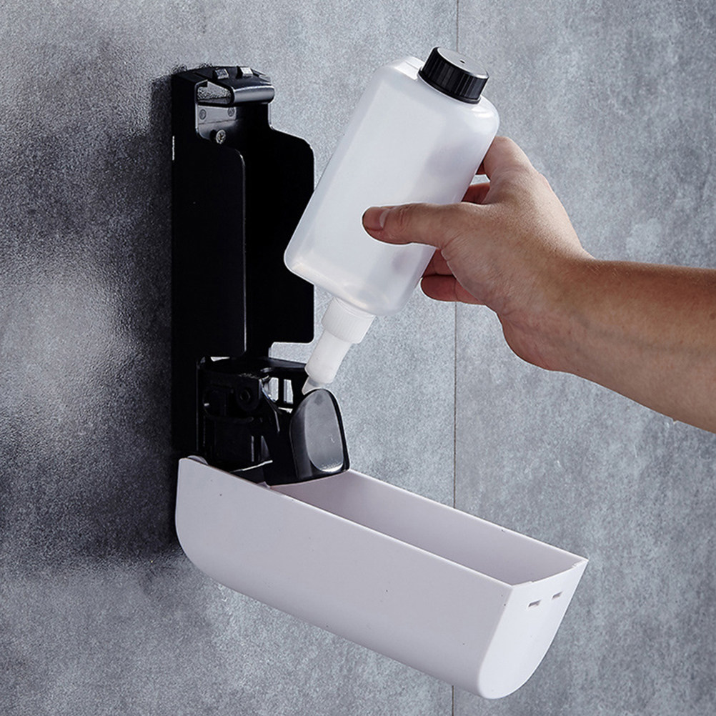Home Bathroom Wall Soap Dispenser - 1 Stück Wandmontierter Seifenspender aus ABS,