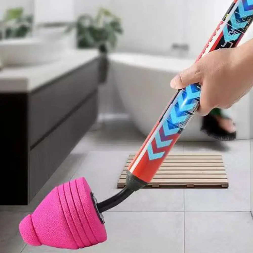 Plunger Toilet - Hochdruck-Luftkolben, Toilette, leistungsstarkes Entstopfungswerkzeug mit ergonomischem