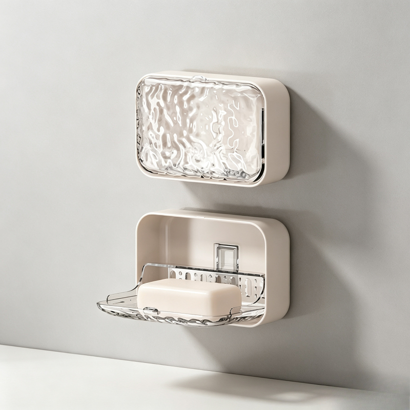 Home Goods Bathroom Storage - Wandmontierte Seifenschale Ohne Bohren, Mehrschichtiger Seifenhalter