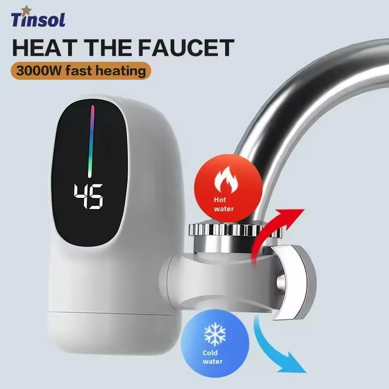 Home Bathroom Water Heater - 110V Schnellheizender Elektrischer Heizwasserhahn Energiesparender Heiß-Kalt-Mischer