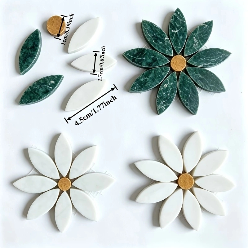 76G/Grün-weiße Marmor-Blumenmo – Zara Home Bathroom Accessories Bewertung und Preis