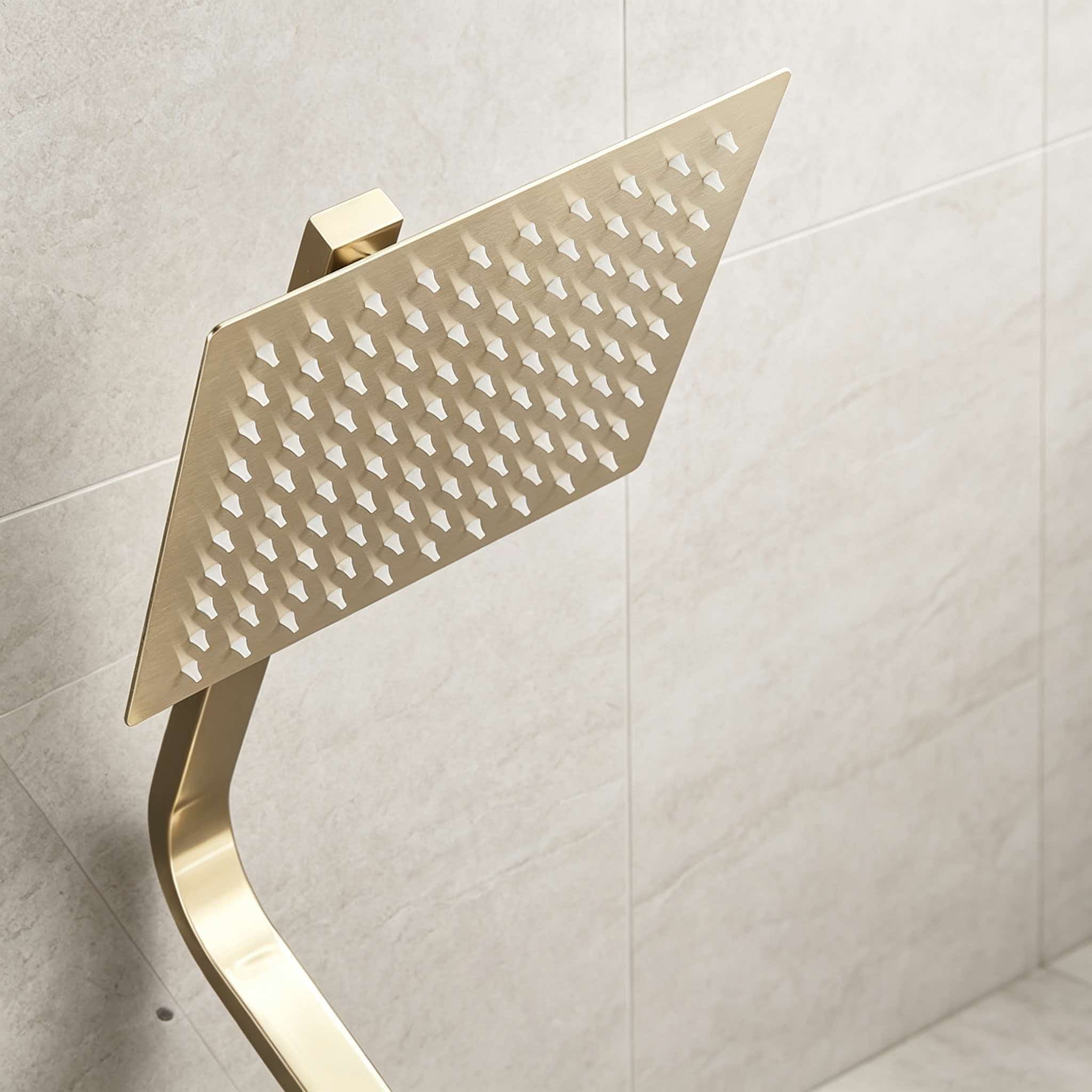 Gold-Duschset aus Edelstahl, d – Home Bathroom Shower Bewertung und Preis