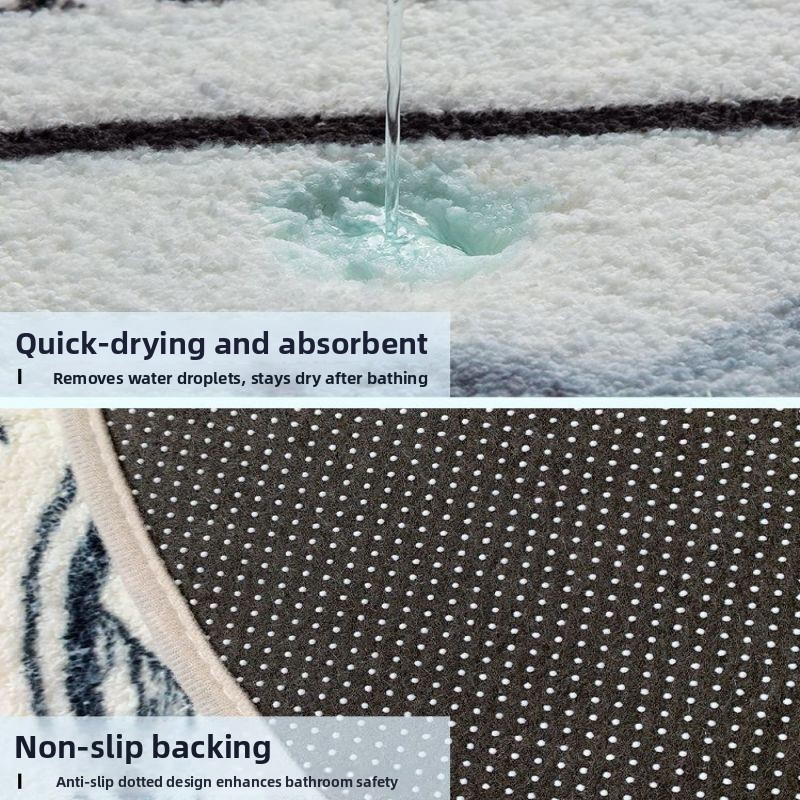 Badezimmer-Antirutschmatte, Tü – Home Bathroom Mats Bewertung und Preis