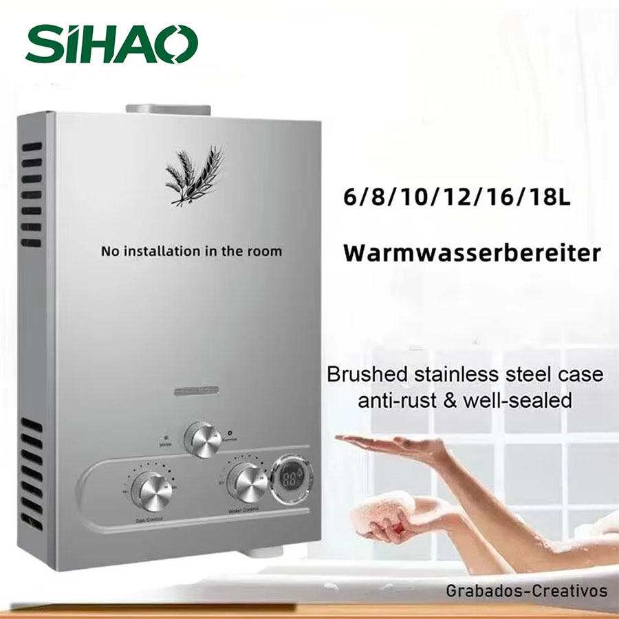 SIHAO 12L 16L 18L GPM LPG Gas  – Home Bathroom Water Heater Bewertung und Preis