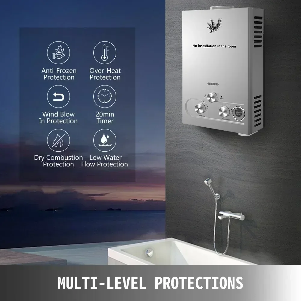 SIHAO 12L 16L 18L GPM LPG Gas  – Home Bathroom Water Heater Bewertung und Preis