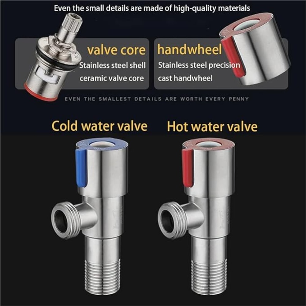 Edelstahl Heiß Kalt Einlass Ve – Home Bathroom Water Heater Bewertung und Preis