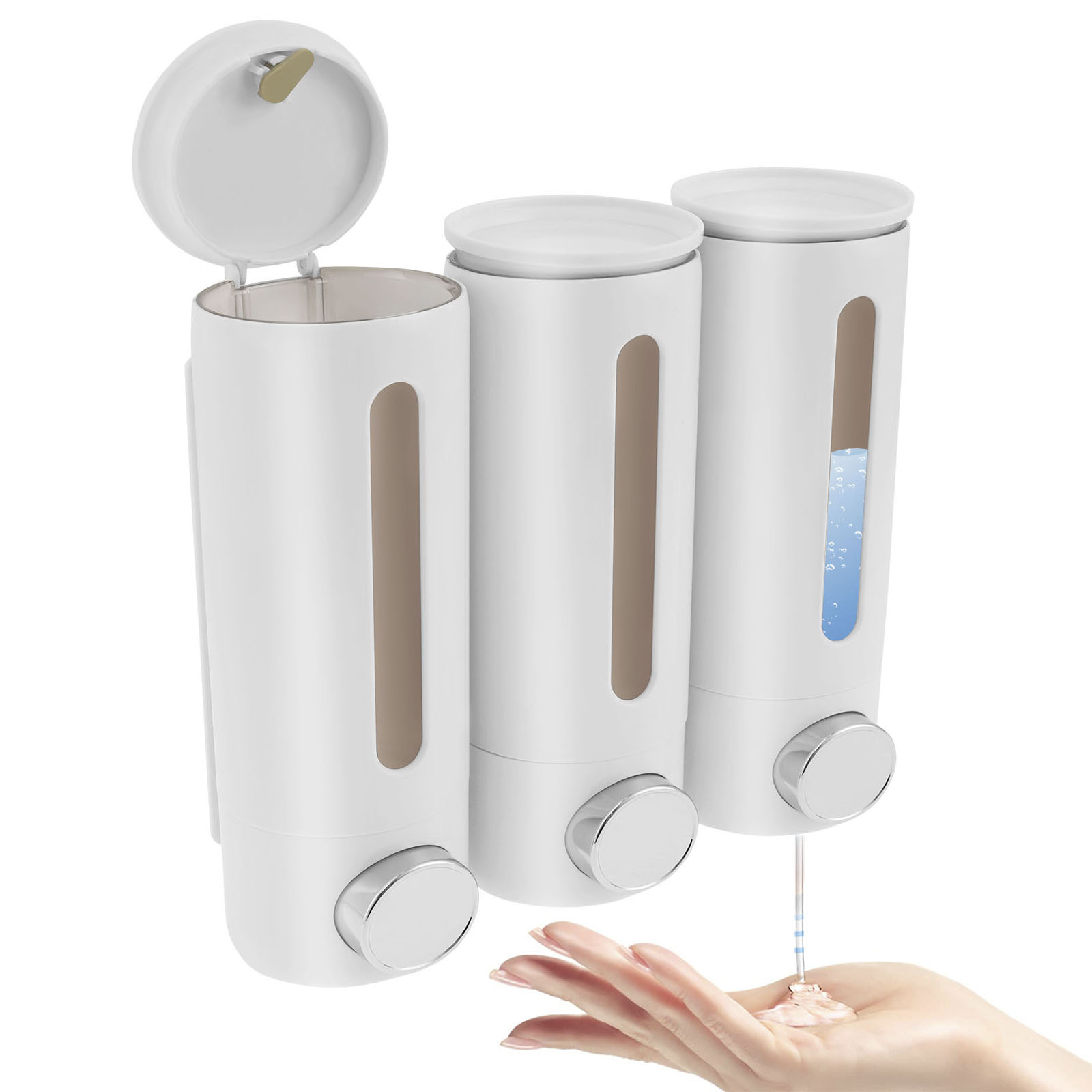 1,5 l, 3 Köpfe, manueller Seif – Home Bathroom Wall Soap Dispenser Bewertung und Preis