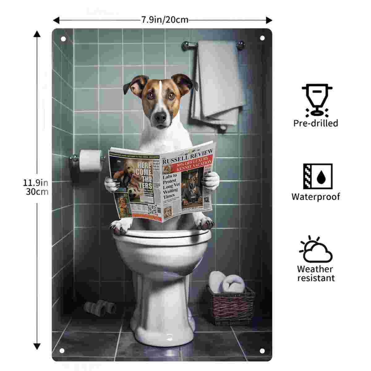2D FLAT 1 Stück lustiges Wandb – Home Bathroom Wall Art Bewertung und Preis