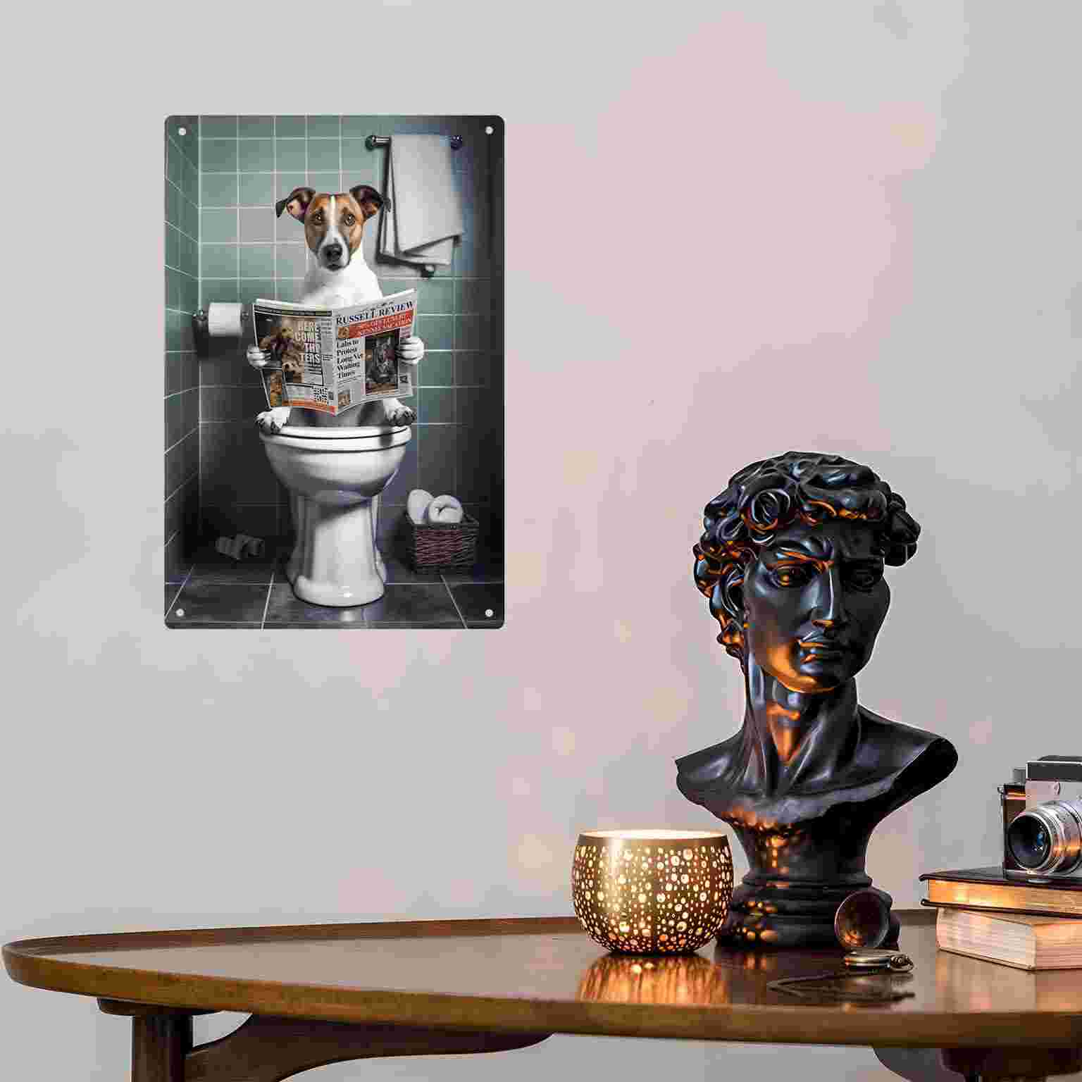2D FLAT 1 Stück lustiges Wandb – Home Bathroom Wall Art Bewertung und Preis