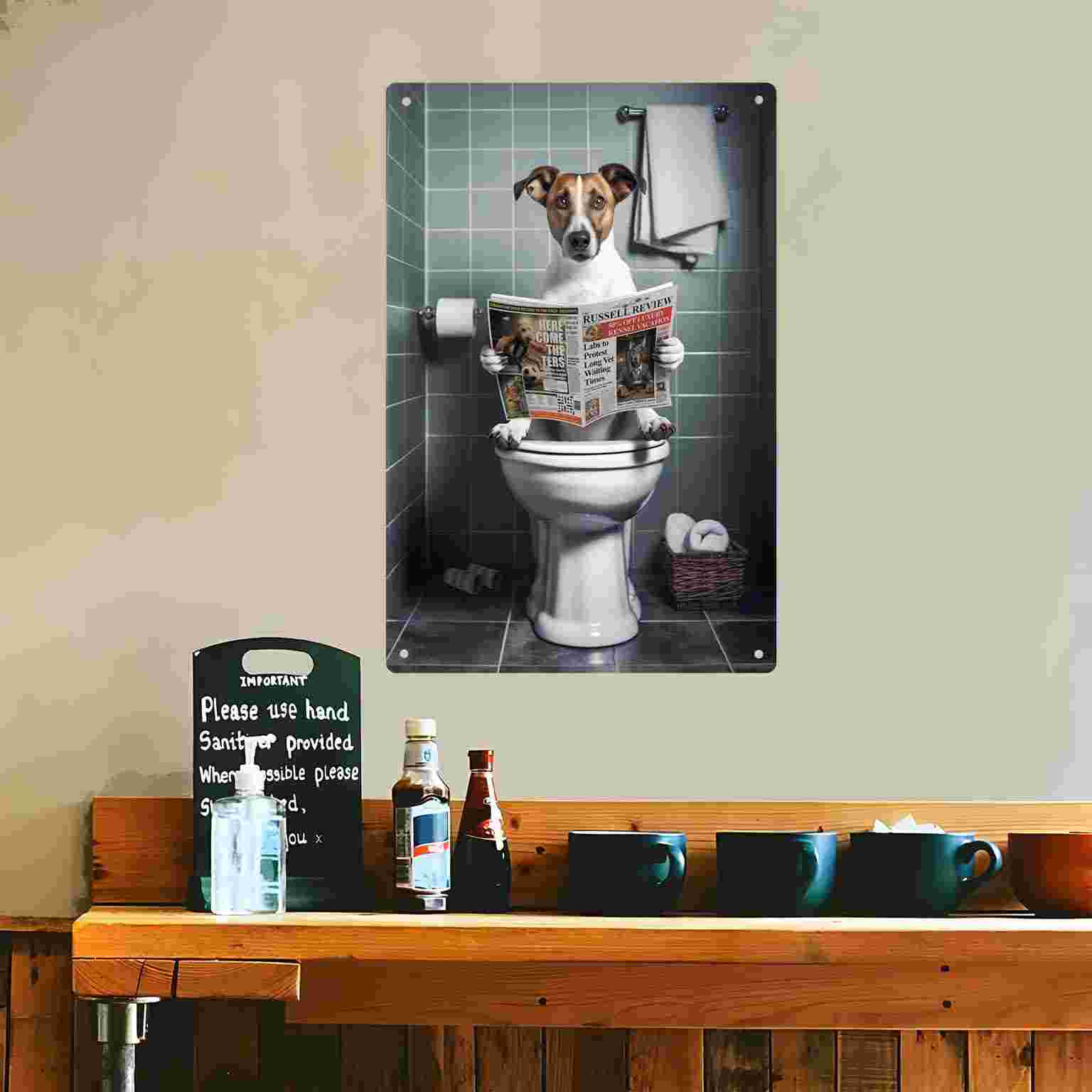 2D FLAT 1 Stück lustiges Wandb – Home Bathroom Wall Art Bewertung und Preis