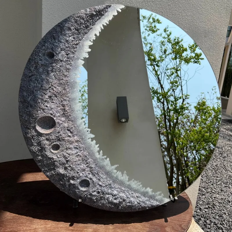 Niedlicher Mond-Wandspiegel fü – Home Living Bathroom Vanity Bewertung und Preis