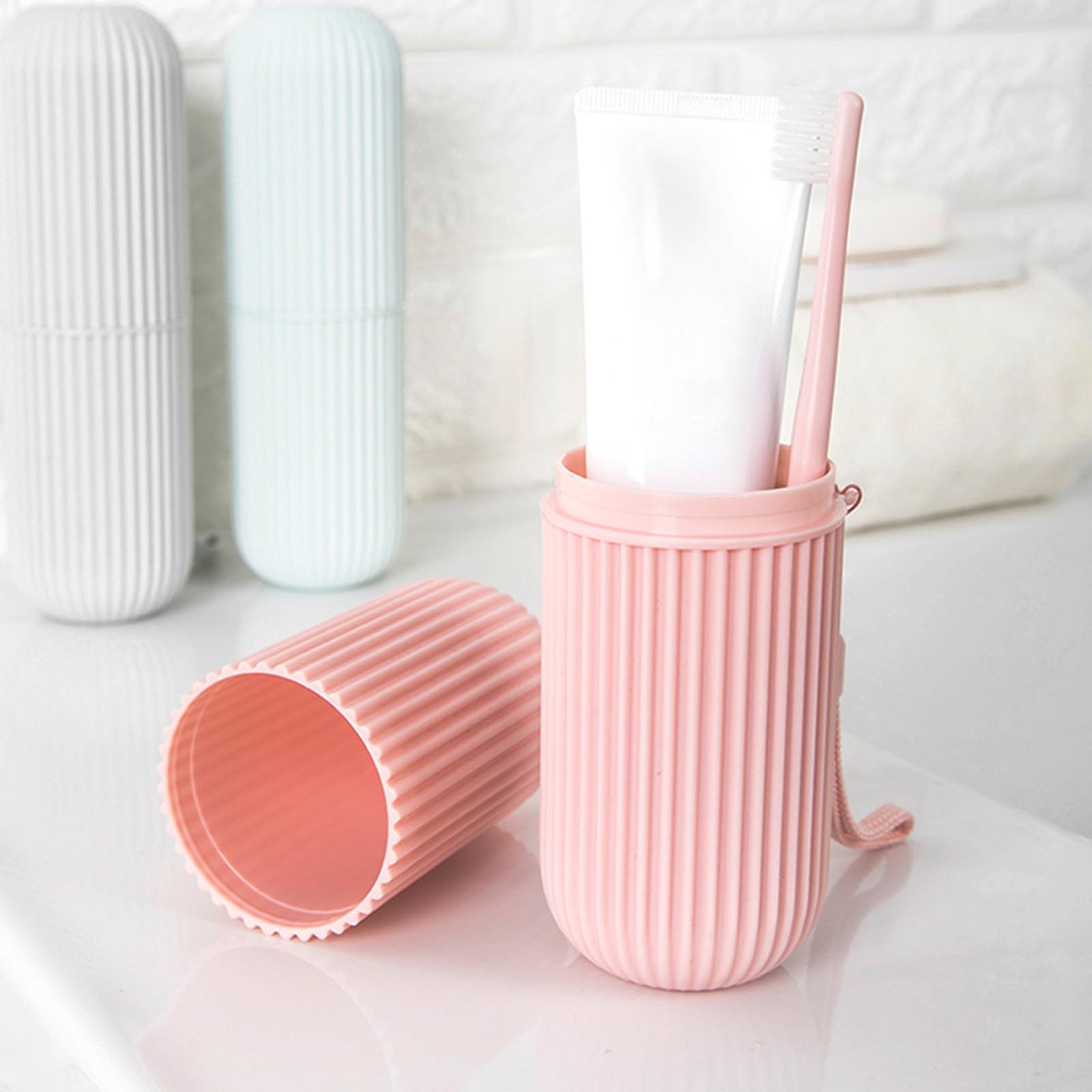 Rosa Leere Reise Tragbare Zahn – Home Goods Bathroom Storage Bewertung und Preis