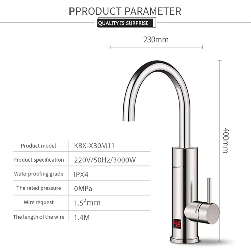 3000W 220V Elektrischer Durchl – Home Bathroom Water Heater Bewertung und Preis