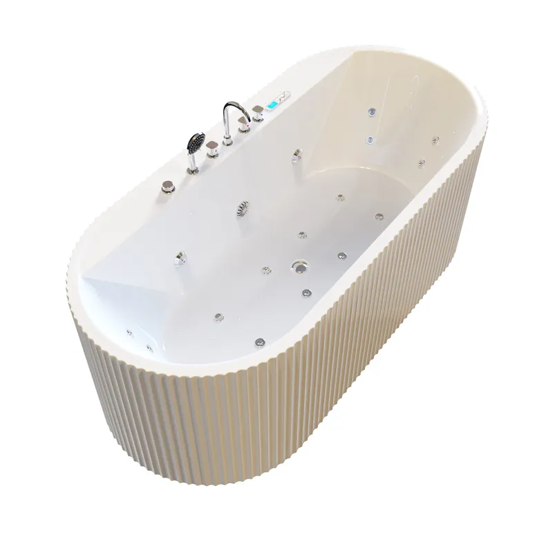 Moderne Ovale Acryl-Badewanne  – Home Bathroom Design Simple Bewertung und Preis