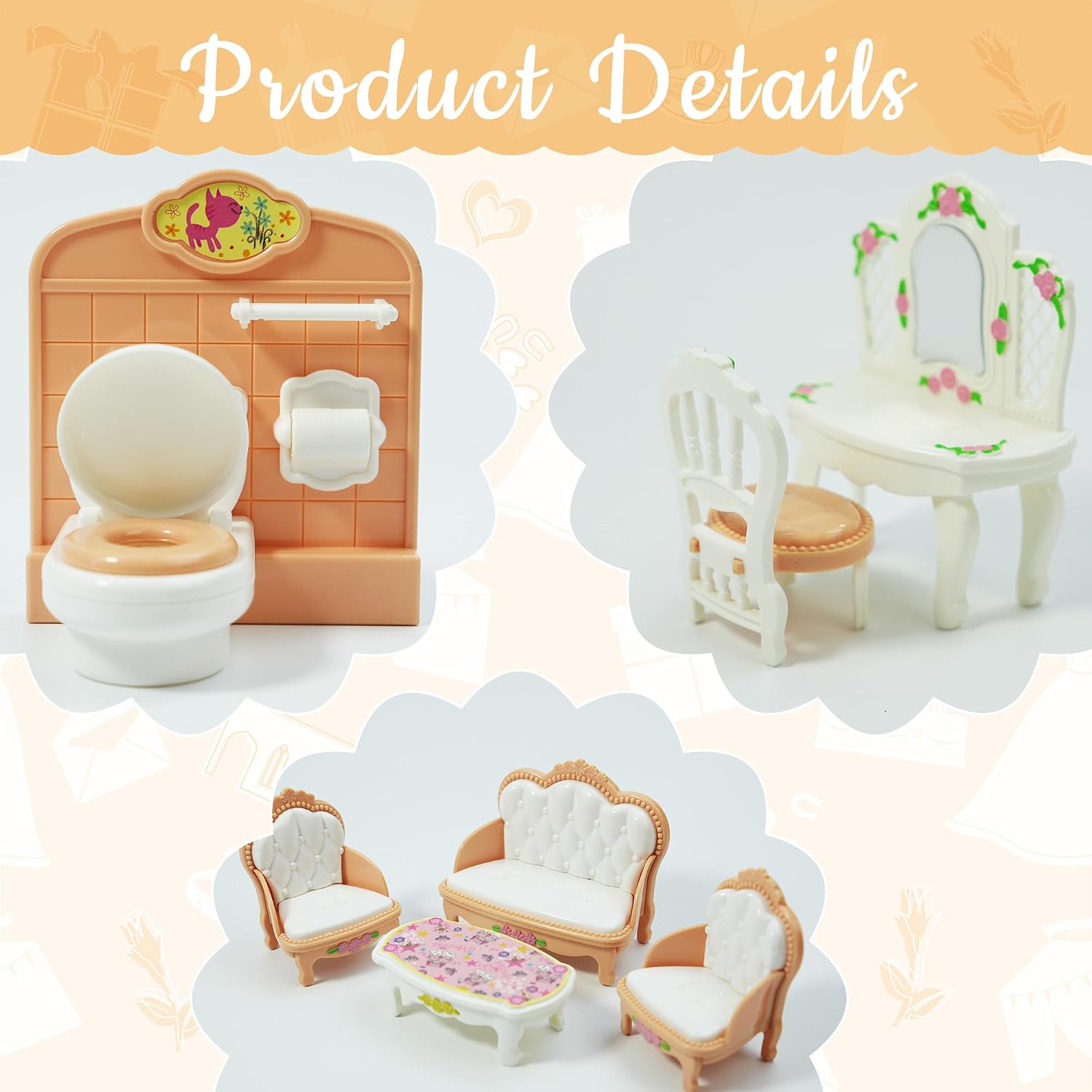 Puppenhaus-Möbelset, Miniatur- – Zara Home Bathroom Accessories Bewertung und Preis