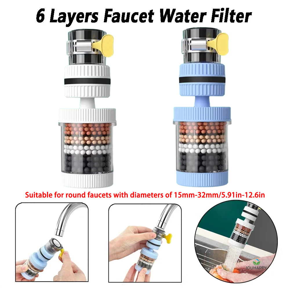 6-lagiger Wasserhahn-Wasserfil – Home Bathroom Shower Bewertung und Preis